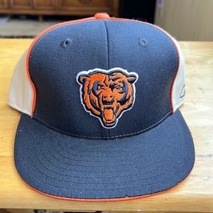 Reebok 7 1/2 navy white and orange stripe cap